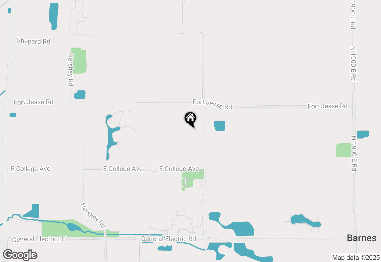 Map of 3 Red Stone Court, Bloomington, IL 61704