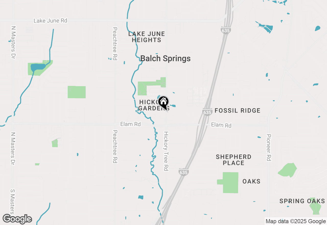 Map of 3525 Hickory Tree Road, Balch Springs, TX 75180