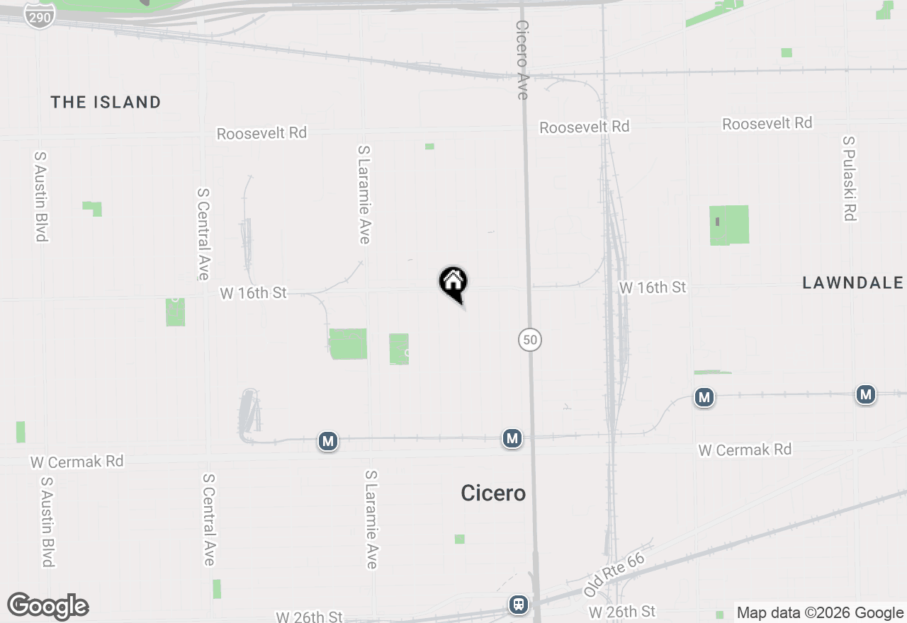 Map of 1621 S 50th Avenue, Cicero, IL 60804