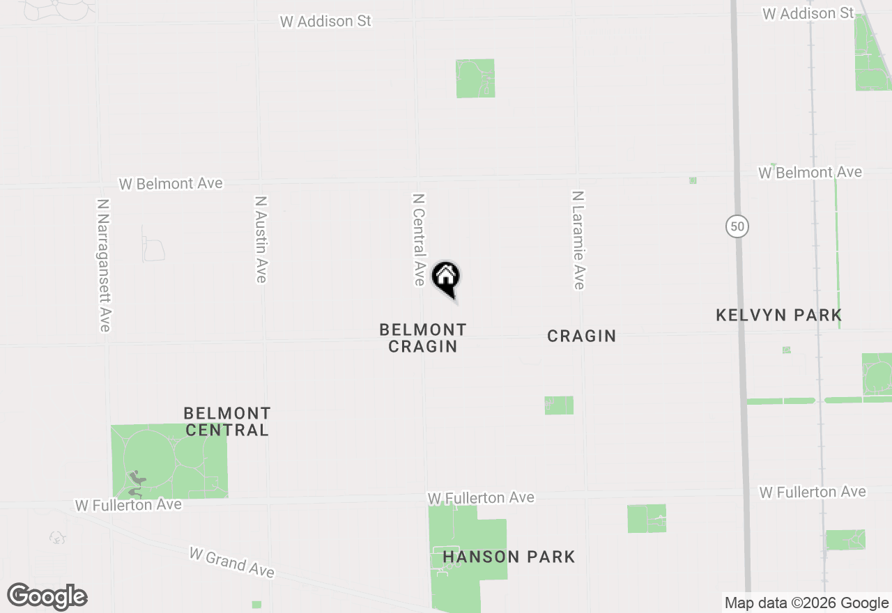 Map of 2849 N Luna Avenue, Chicago, IL 60641
