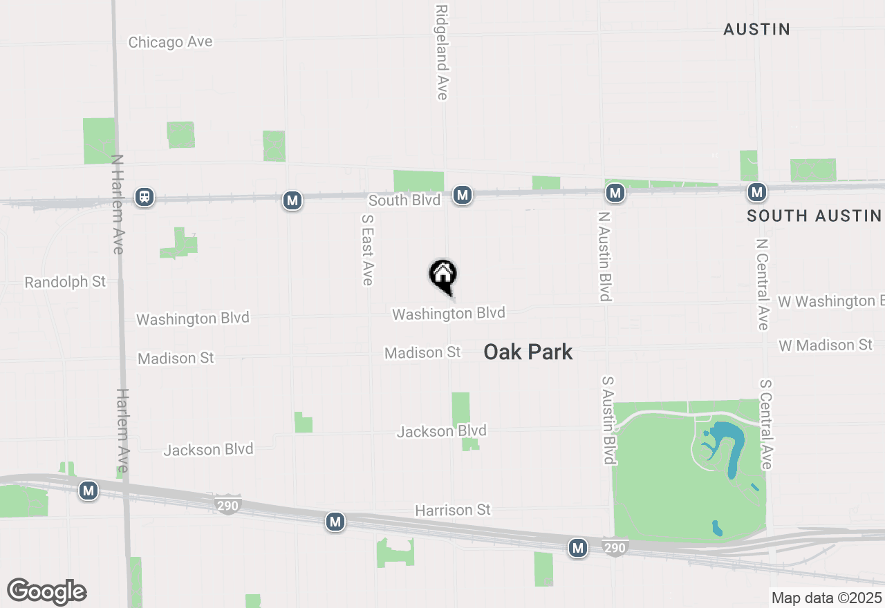 Map of 331 S Ridgeland Avenue #B, Oak Park, IL 60302