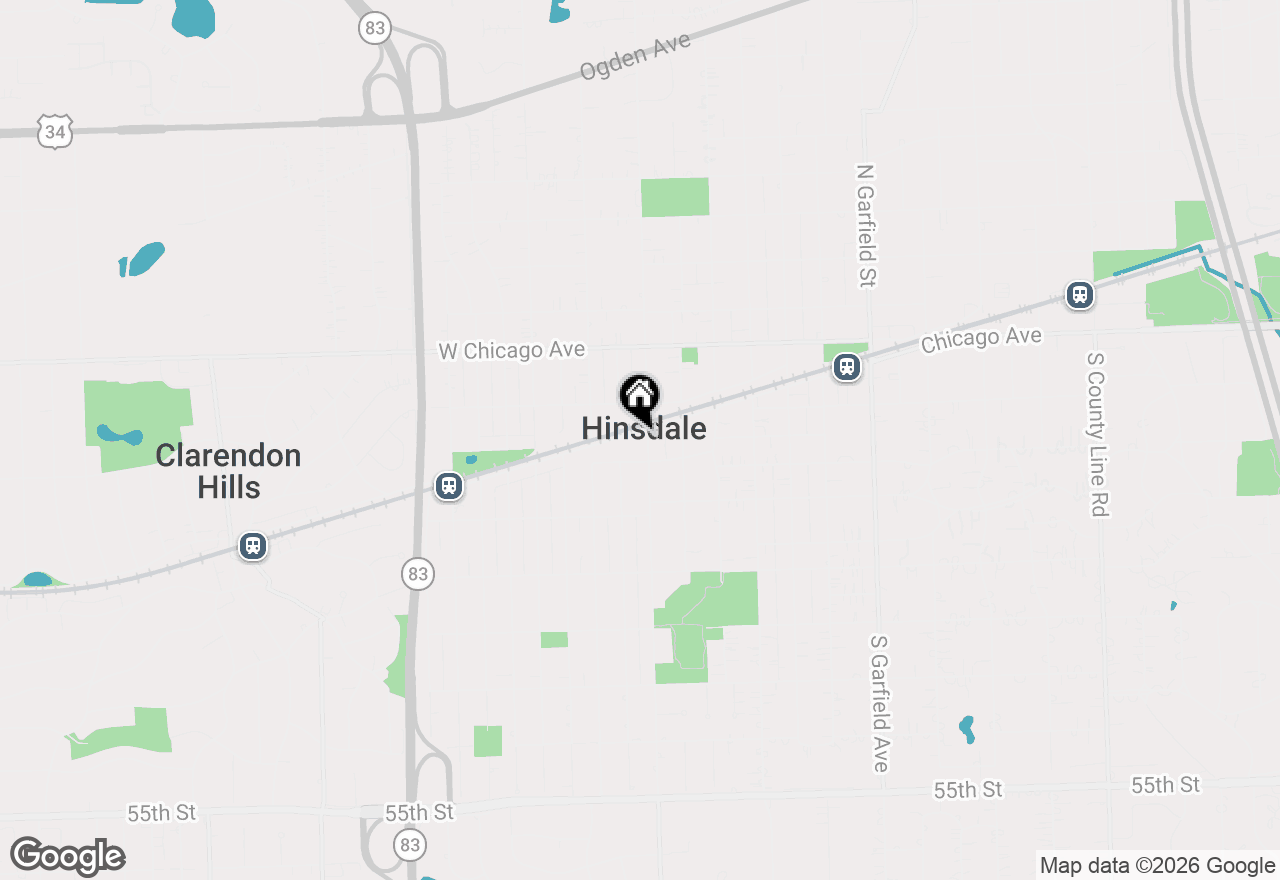 Map of 130 S Madison Street, Hinsdale, IL 60521