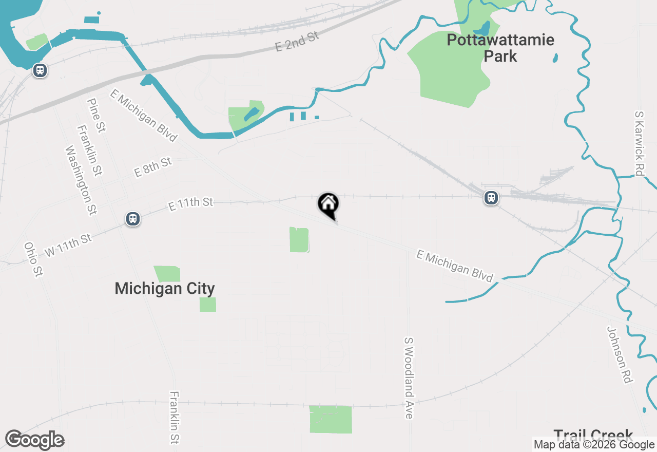 Map of 1307 E Michigan Blvd, Michigan City, IN 46360