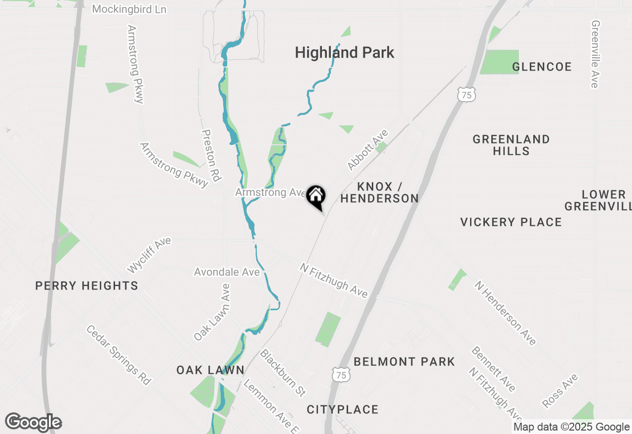 Map of 4418 Abbott Avenue, Dallas, TX 75205