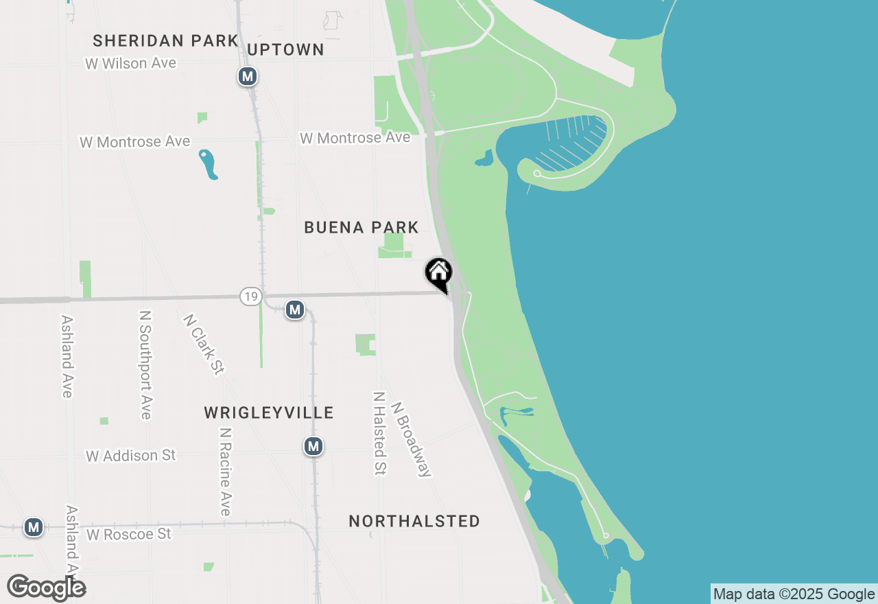 Map of 3950 N Lake Shore Drive #211B, Chicago, IL 60613