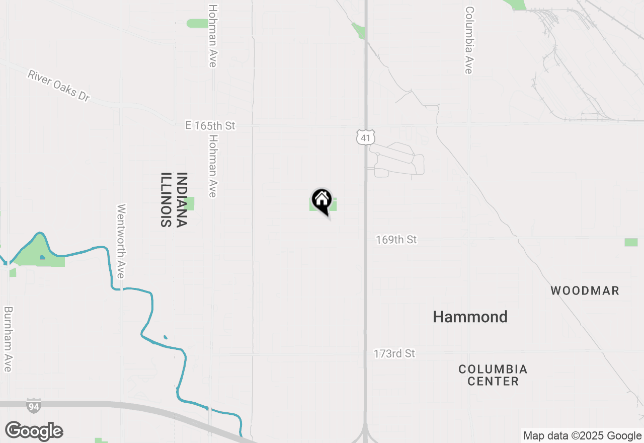 Map of 623 Cherry Street, Hammond, IN 46324