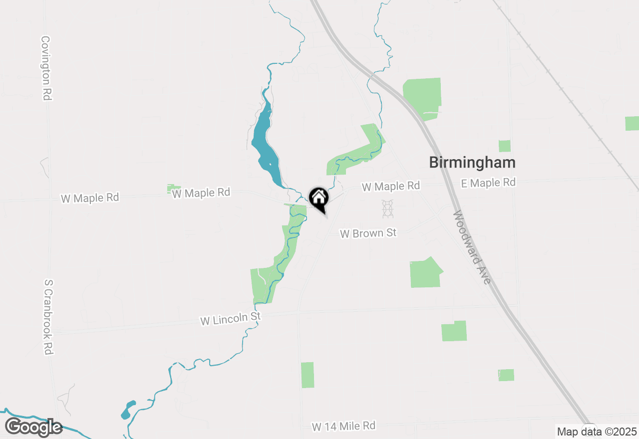 Map of 711 Maple Hill Lane, Birmingham, MI 48009