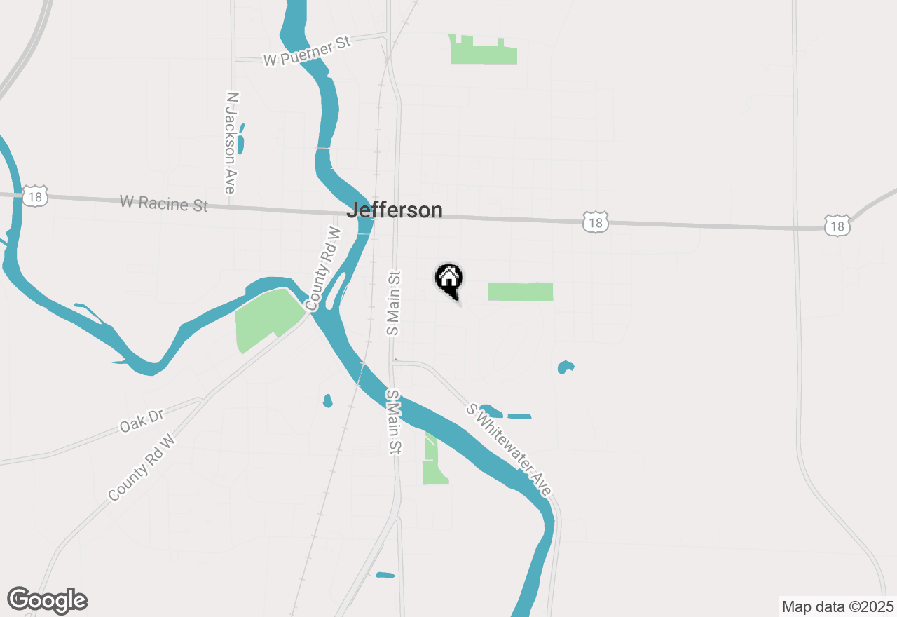 Map of 252 E Washington St, Jefferson, WI 53549