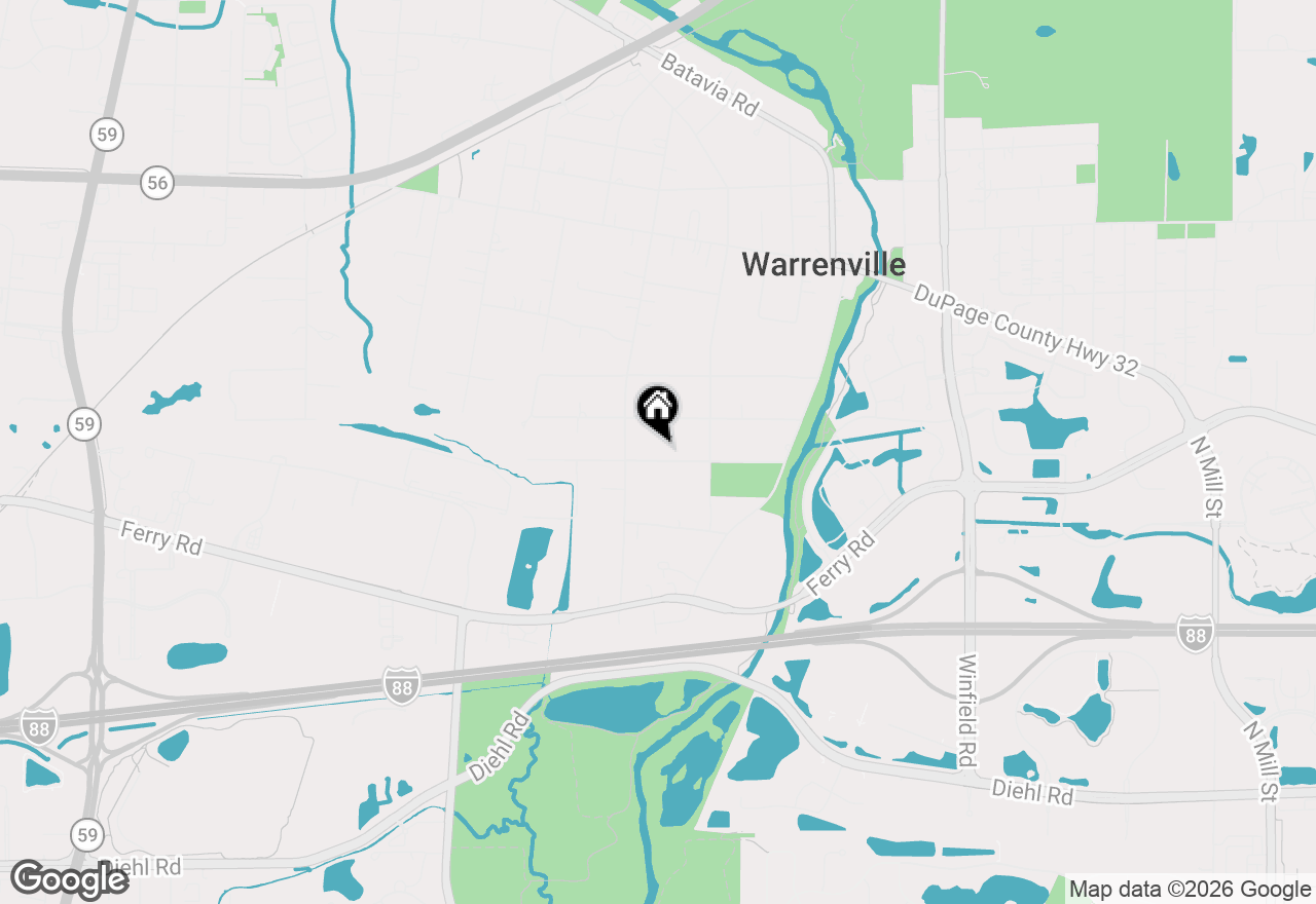 Map of 28w556 Forestview Avenue, Warrenville, IL 60555