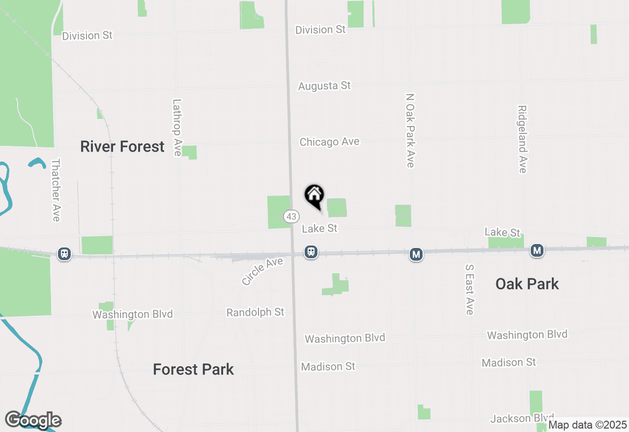 Map of 1103 Holly Court #201, Oak Park, IL 60301