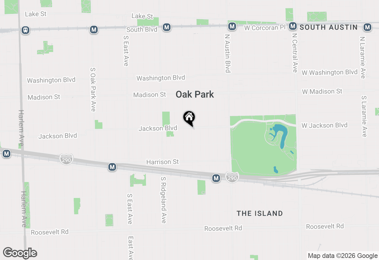 Map of 704 S Harvey Avenue, Oak Park, IL 60304