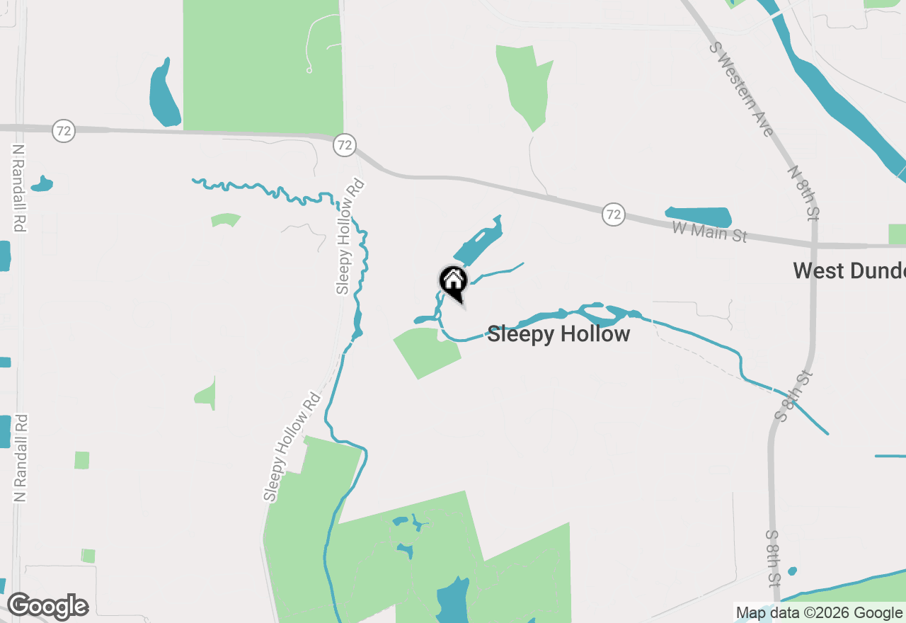 Map of 412 Rainbow Drive, Sleepy Hollow, IL 60118