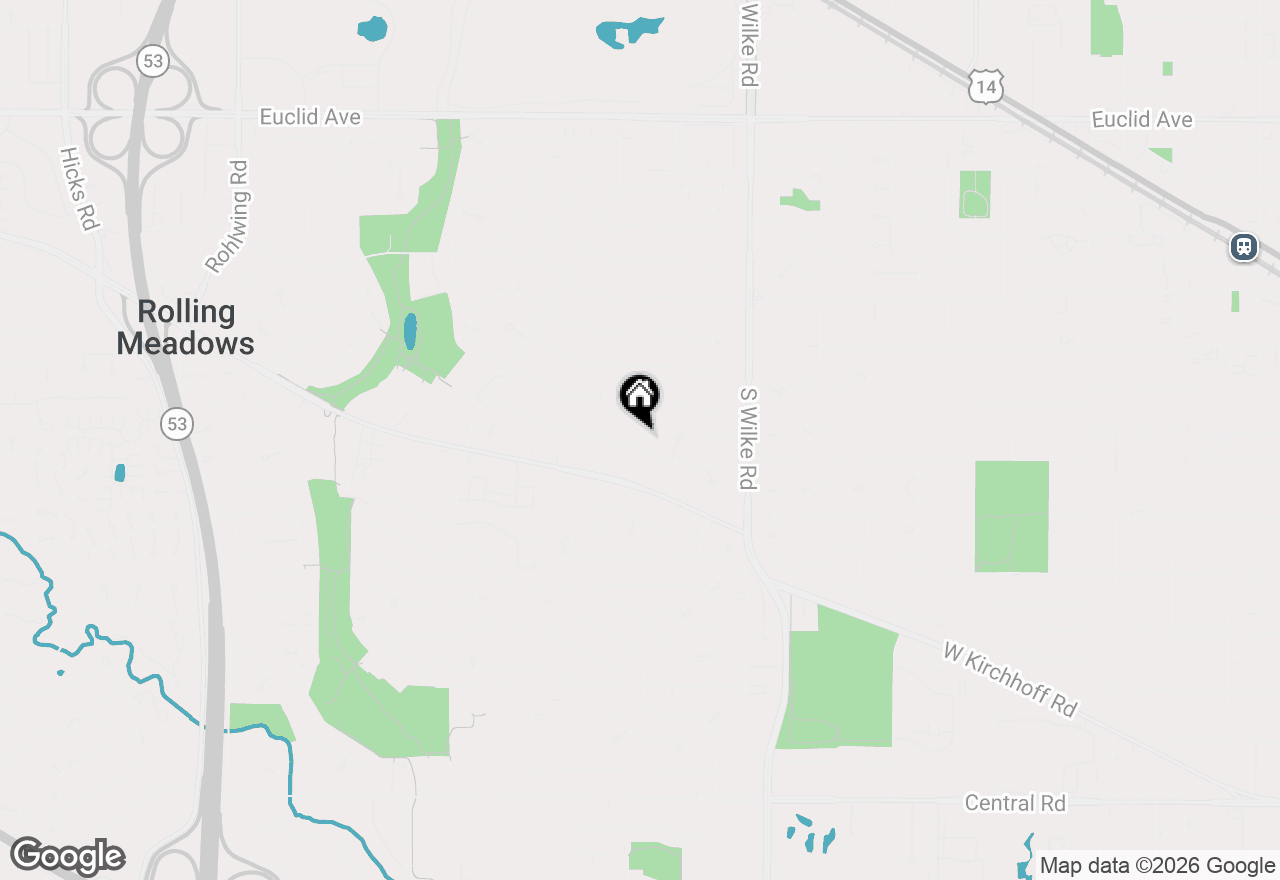 Map of 2308 Park Street, Rolling Meadows, IL 60008