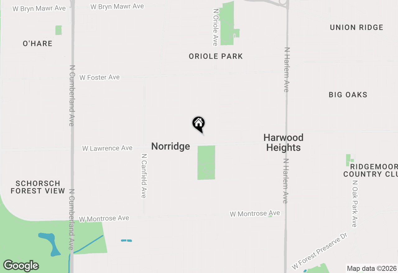 Map of 7657 W Gunnison Street, Norridge, IL 60706