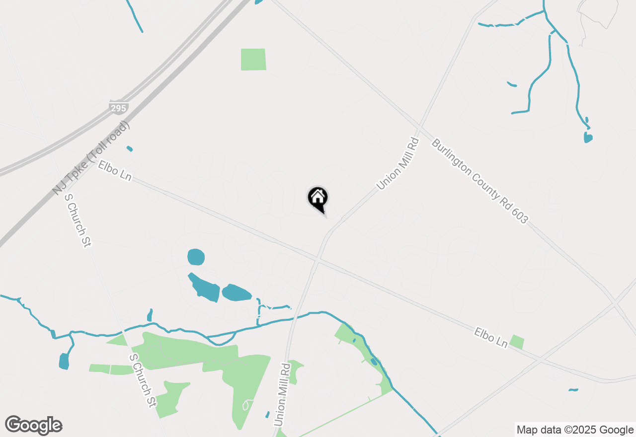 Map of 17 Vassar Road, Mount Laurel, NJ 08054