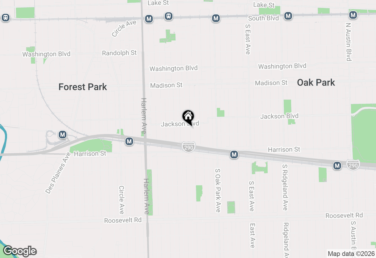 Map of 814 Clinton Avenue, Oak Park, IL 60304