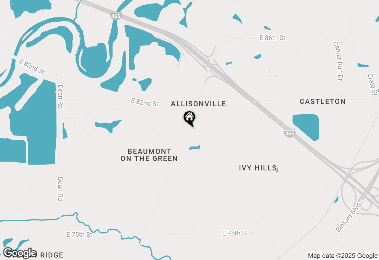 Map of 8105 Allisonville Road, Indianapolis, IN 46250