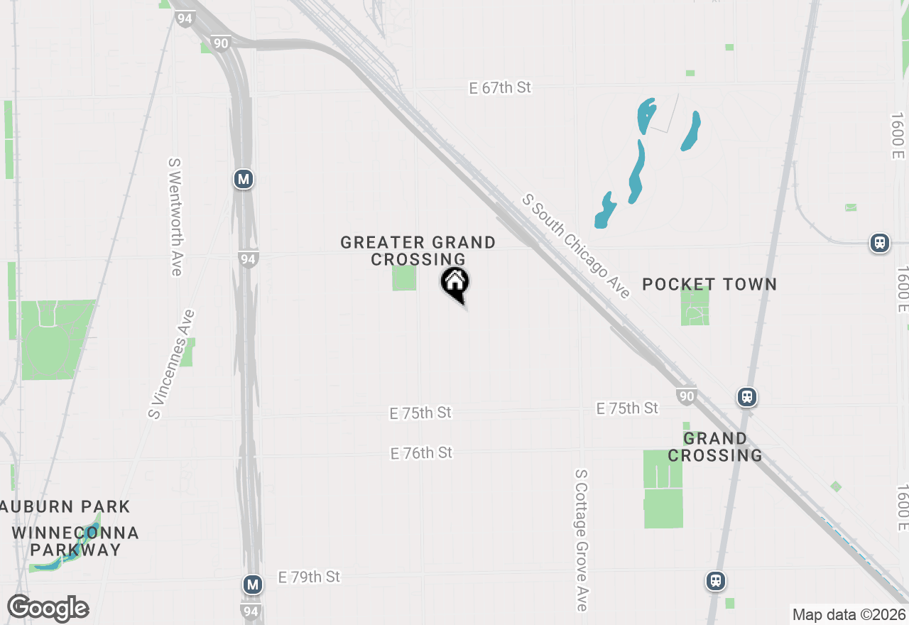 Map of 7230 S Eberhart Avenue, Chicago, IL 60619