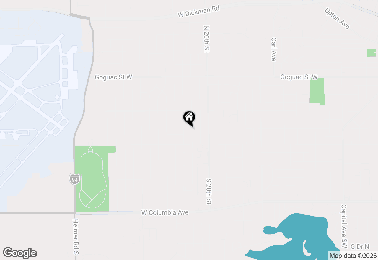 Map of 33 N 22nd Street, Battle Creek, MI 49015