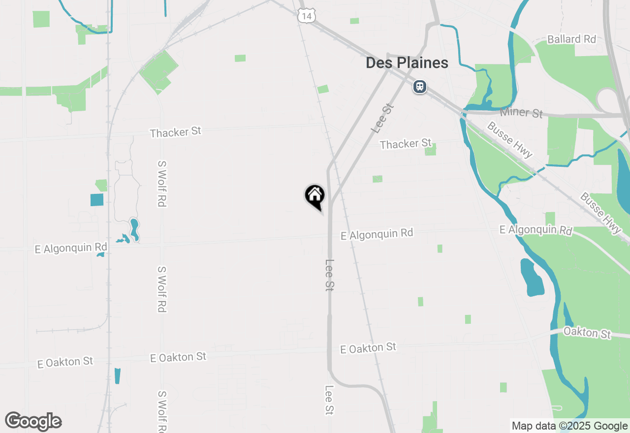 Map of 1125 Jeannette Street, Des Plaines, IL 60016