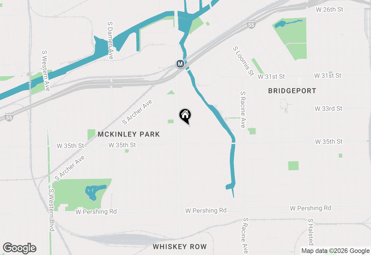 Map of 1538 W 34th Street #G, Chicago, IL 60608