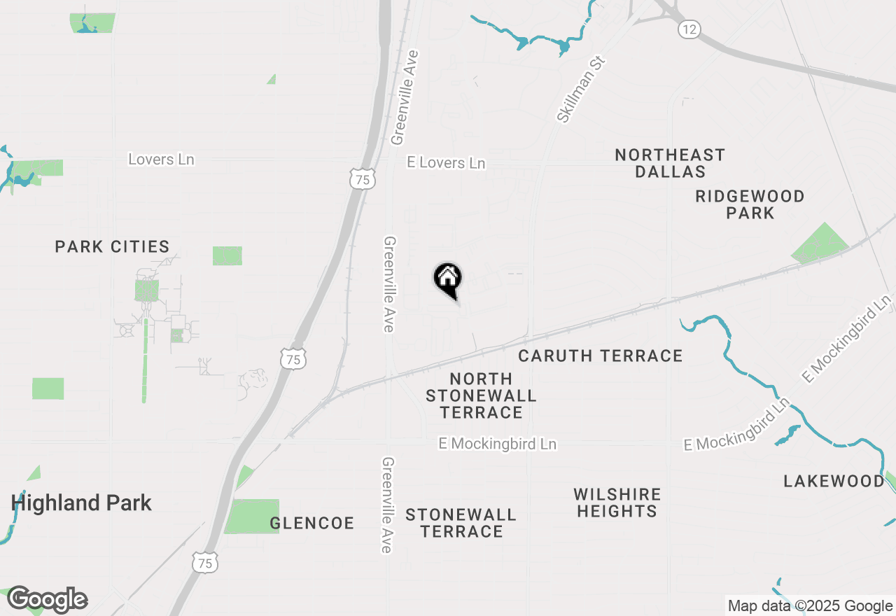 Map of 5844 Sandhurst Lane #D, Dallas, TX 75206