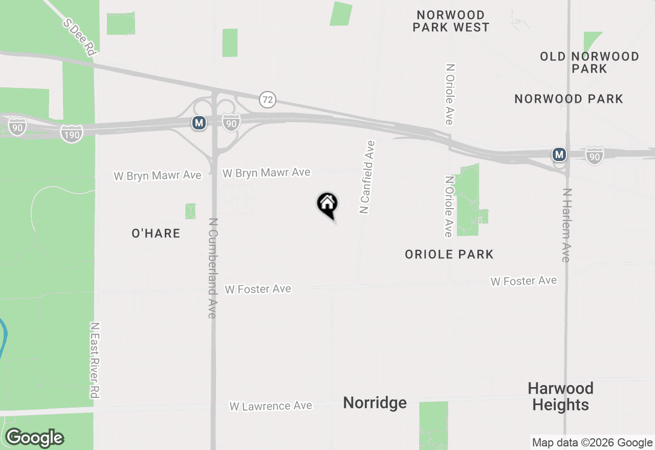 Map of 8001 W Balmoral Avenue, Chicago, IL 60656