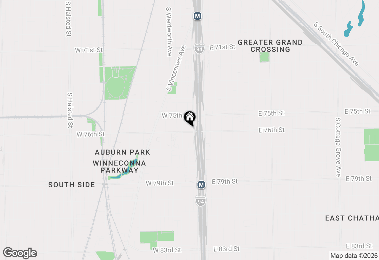 Map of 56 W 76th Street, Chicago, IL 60620