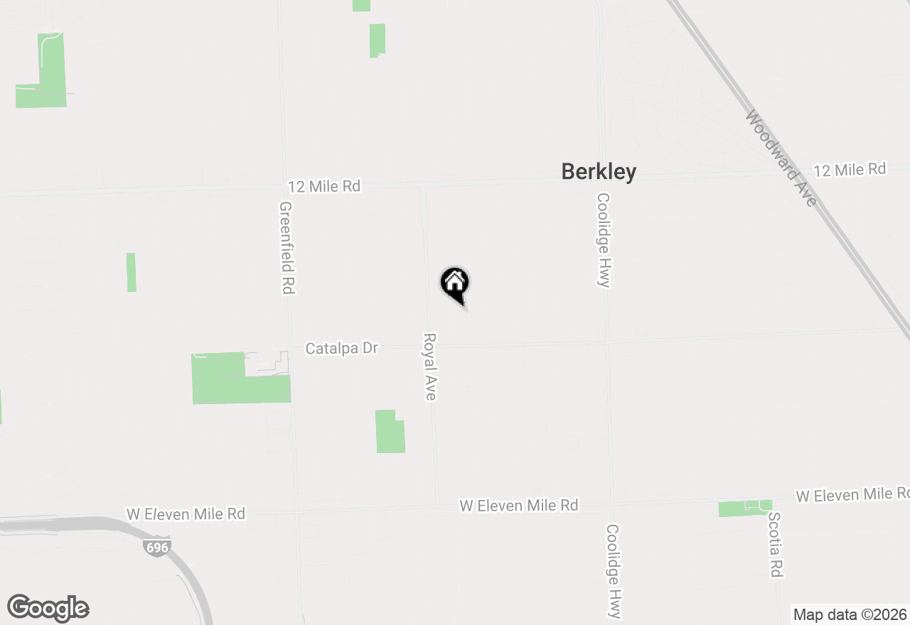 Map of 2756 Buckingham Avenue, Berkley, MI 48072
