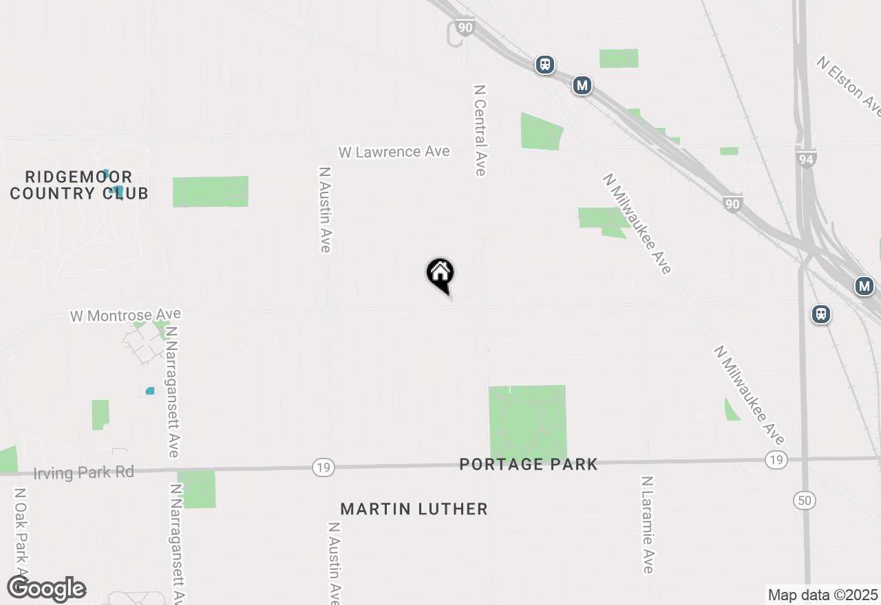 Map of 5704 W Montrose Avenue #2B, Chicago, IL 60634