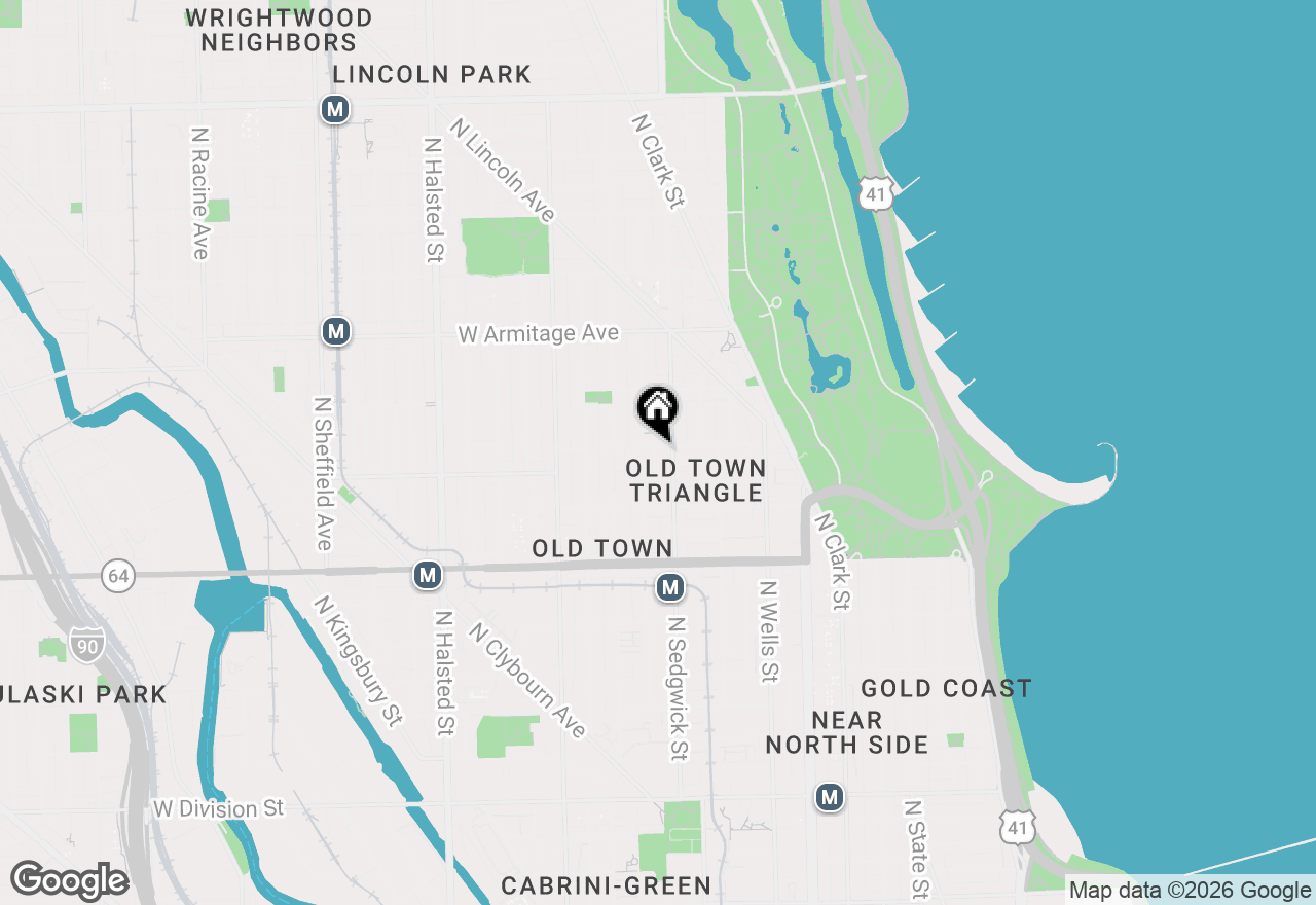 Map of 411 W Menomonee Street #A, Chicago, IL 60614