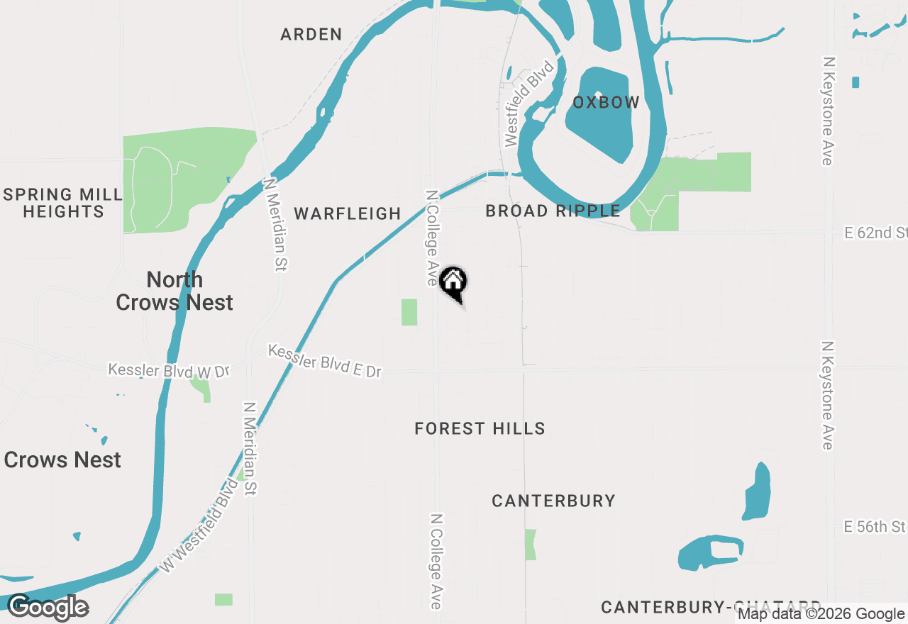 Map of 6040 Carrollton Avenue, Indianapolis, IN 46220