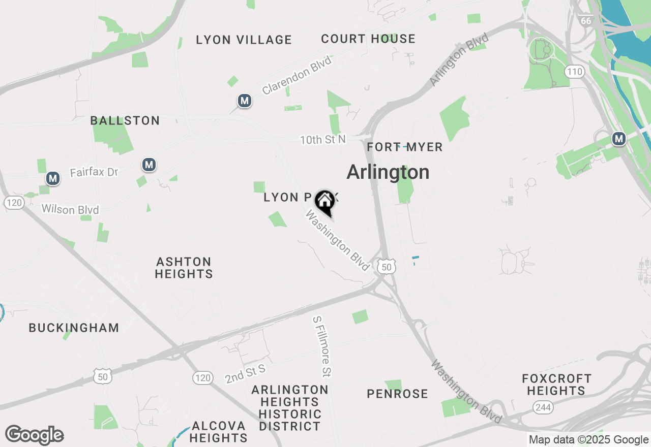 Map of 2601 Washington Boulevard #2, Arlington, VA 22201
