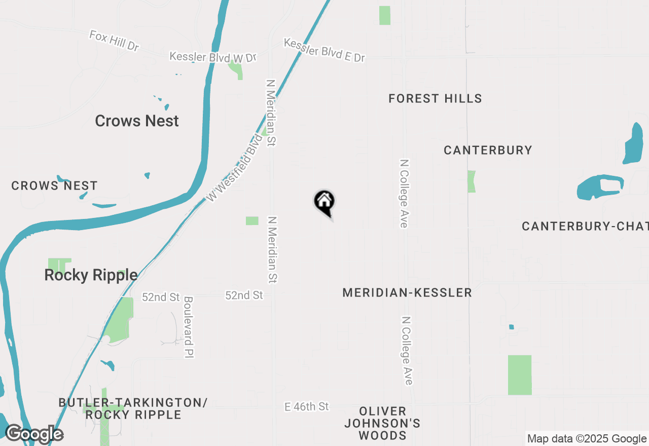 Map of 5414 N Washington Boulevard, Indianapolis, IN 46220