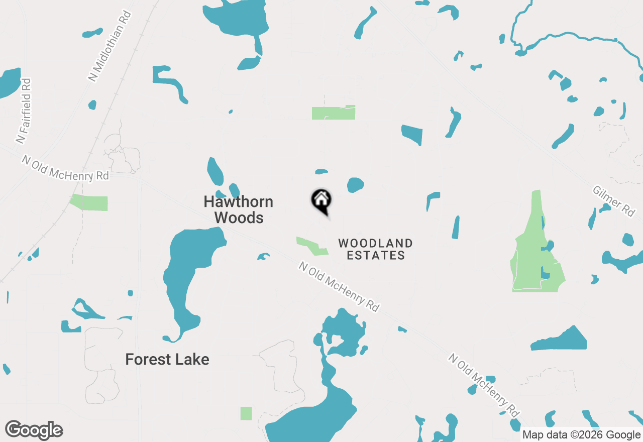 Map of 10 Elm Street, Hawthorn Woods, IL 60047