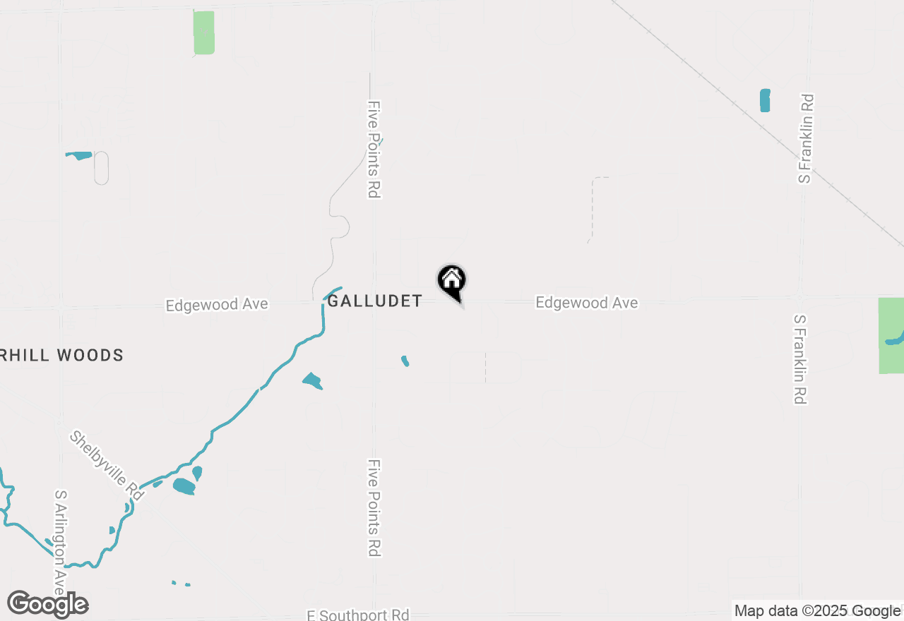 Map of 7301 E Edgewood Avenue, Indianapolis, IN 46239