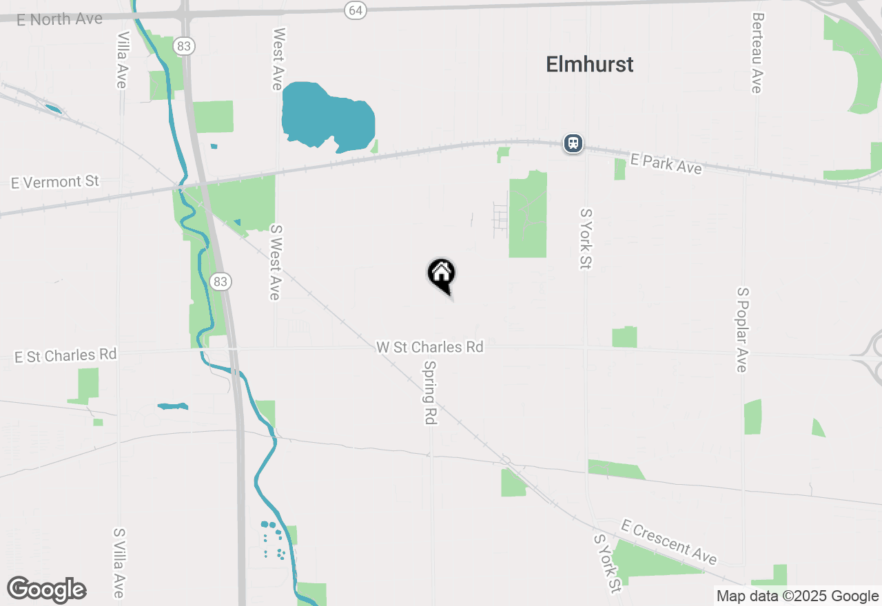 Map of 293 W Winthrop Avenue, Elmhurst, IL 60126