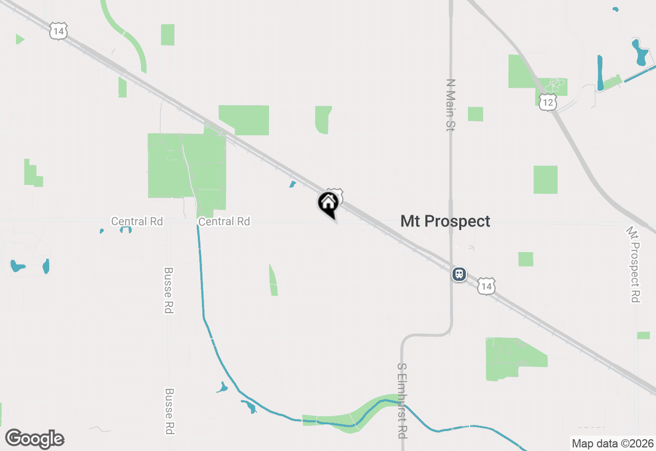 Map of 703 W Central Road #1C8, Mount Prospect, IL 60056