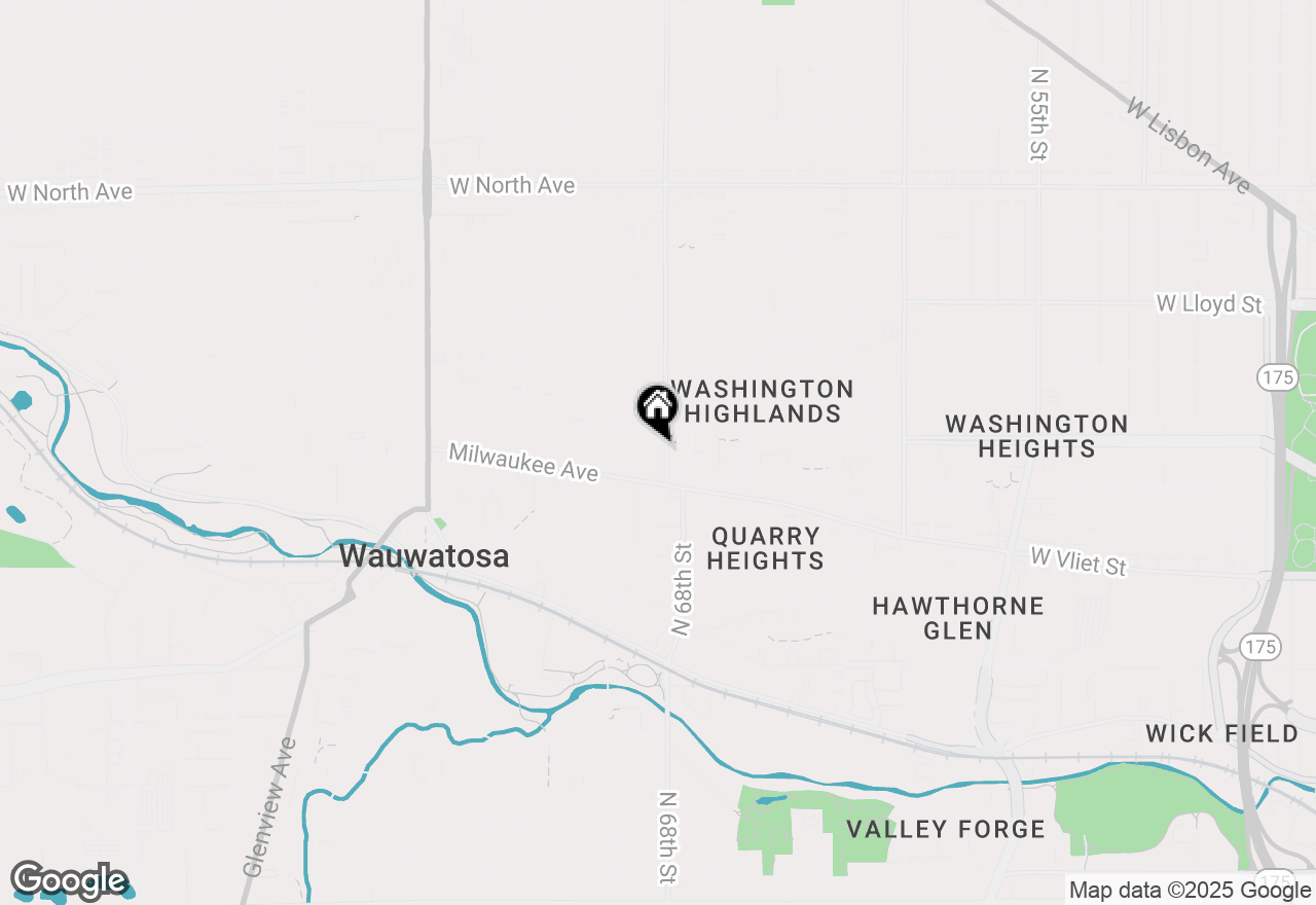 Map of 1645 N 68th St, Wauwatosa, WI 53213