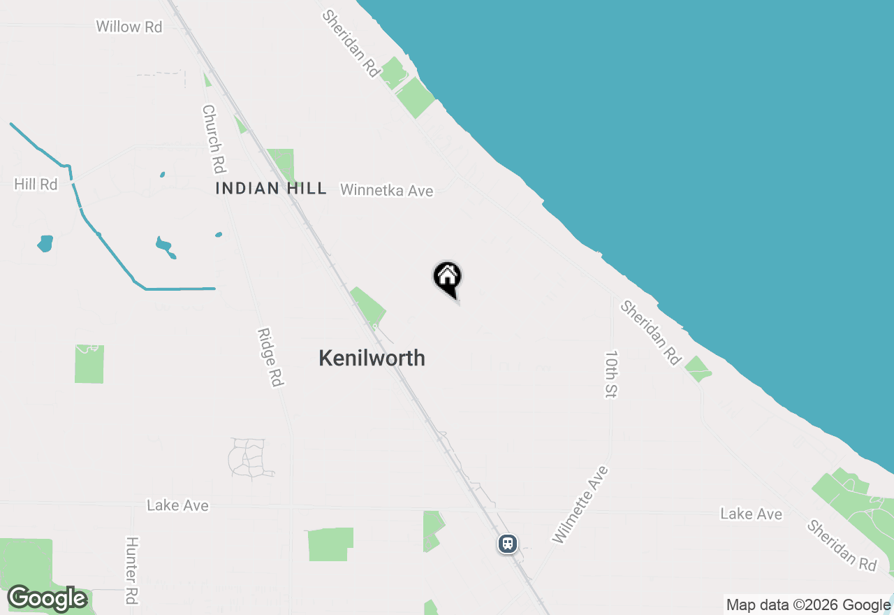 Map of 326 Essex Road, Kenilworth, IL 60043