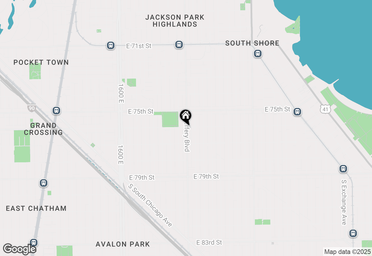 Map of 7600 S Jeffery Boulevard, Chicago, IL 60649