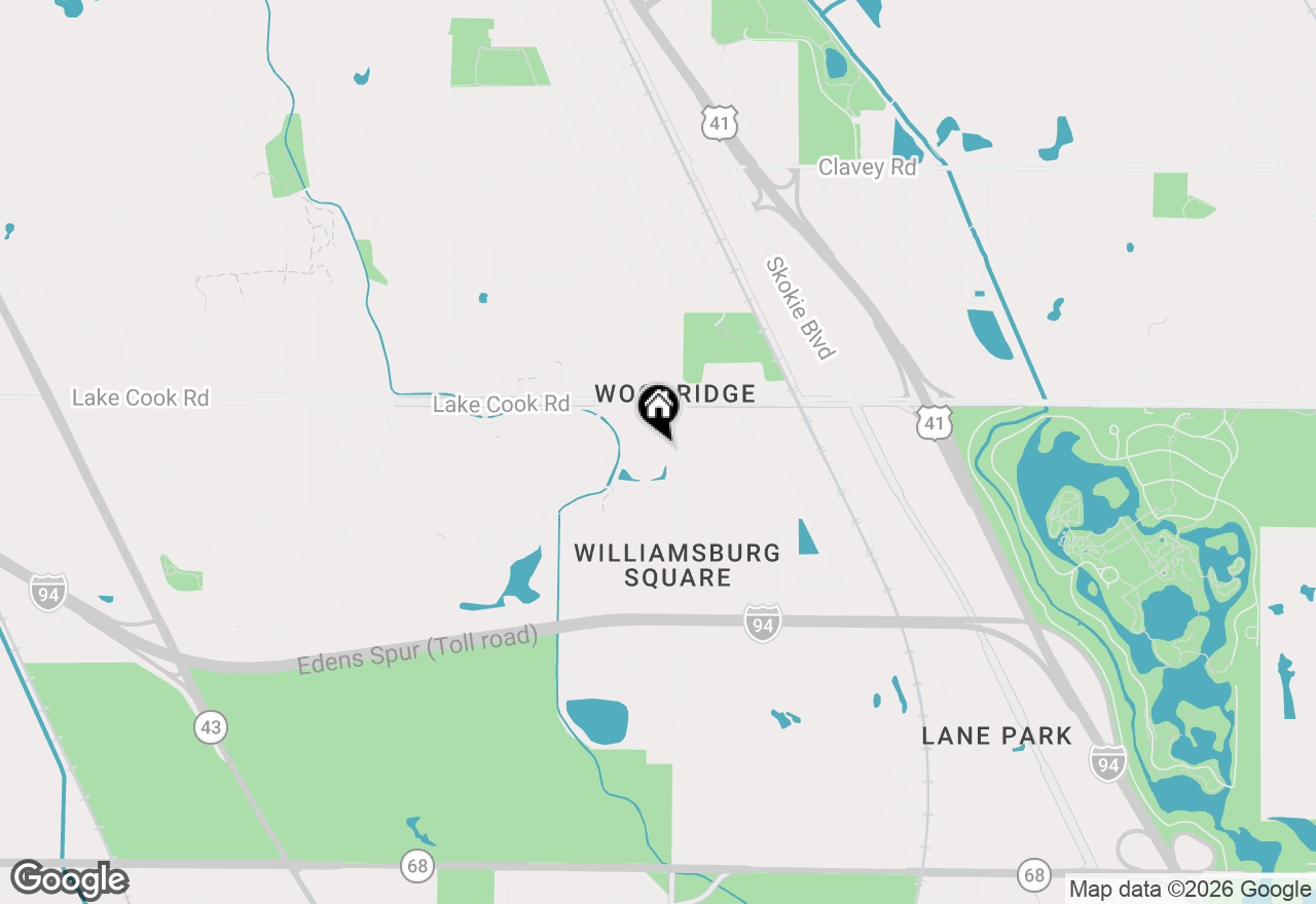 Map of 1220 Rudolph Road #5B, Northbrook, IL 60062
