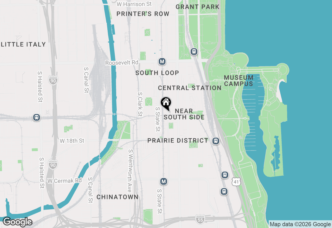Map of 1528 S Wabash Avenue #603, Chicago, IL 60605