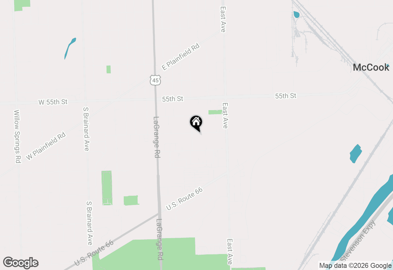Map of 9737 W 57th Street, Countryside, IL 60525