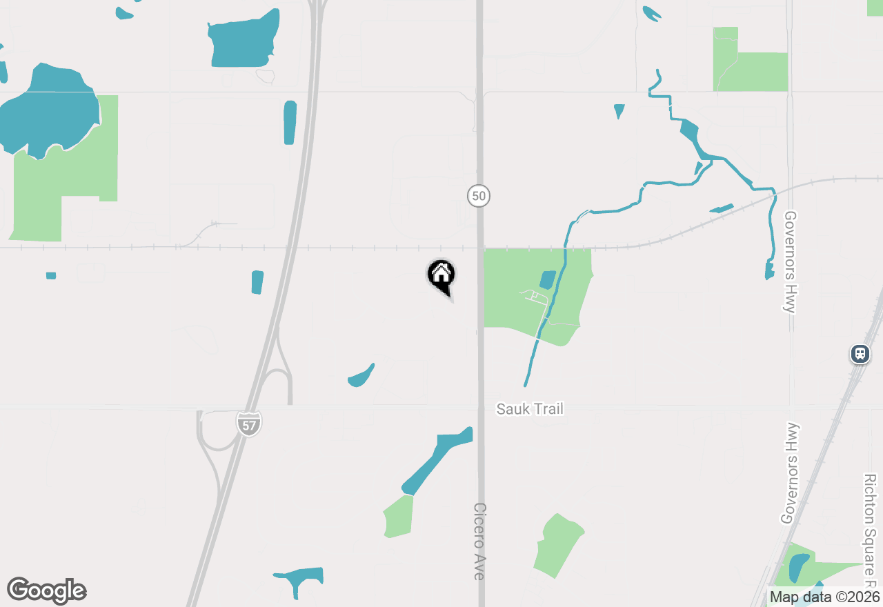 Map of (Address confidential), Richton Park, Illinois 60471