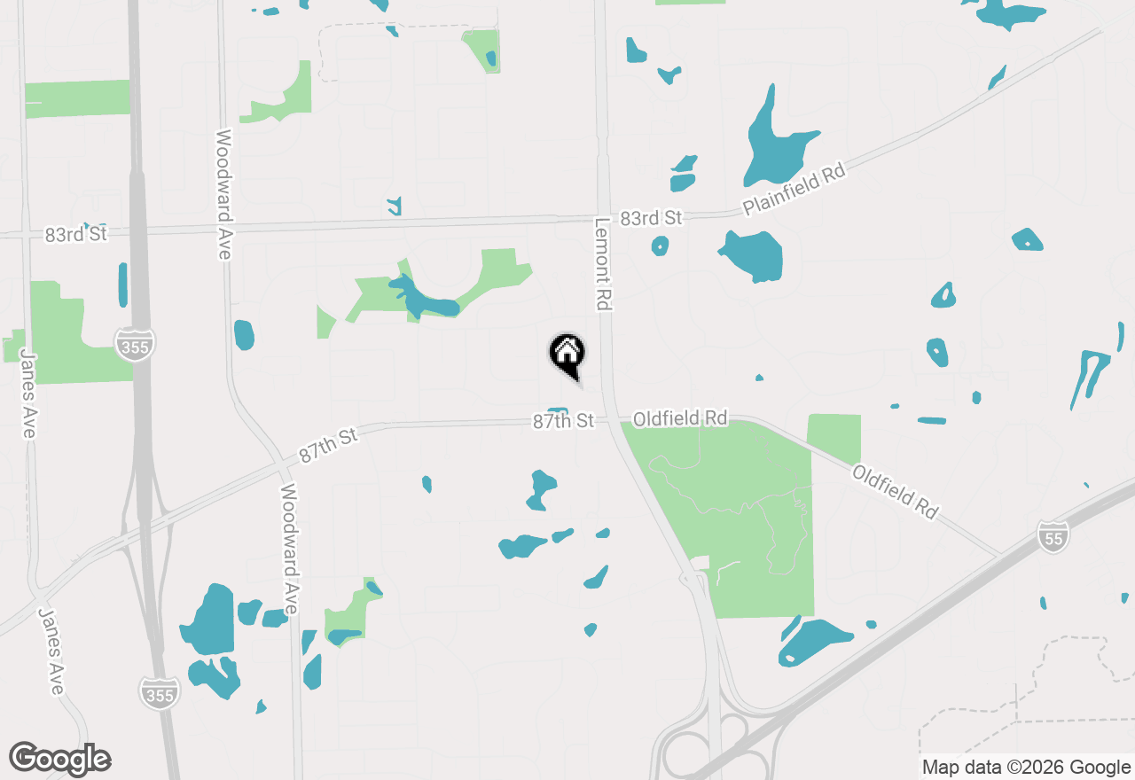 Map of 8641 Pearson Drive, Darien, IL 60561