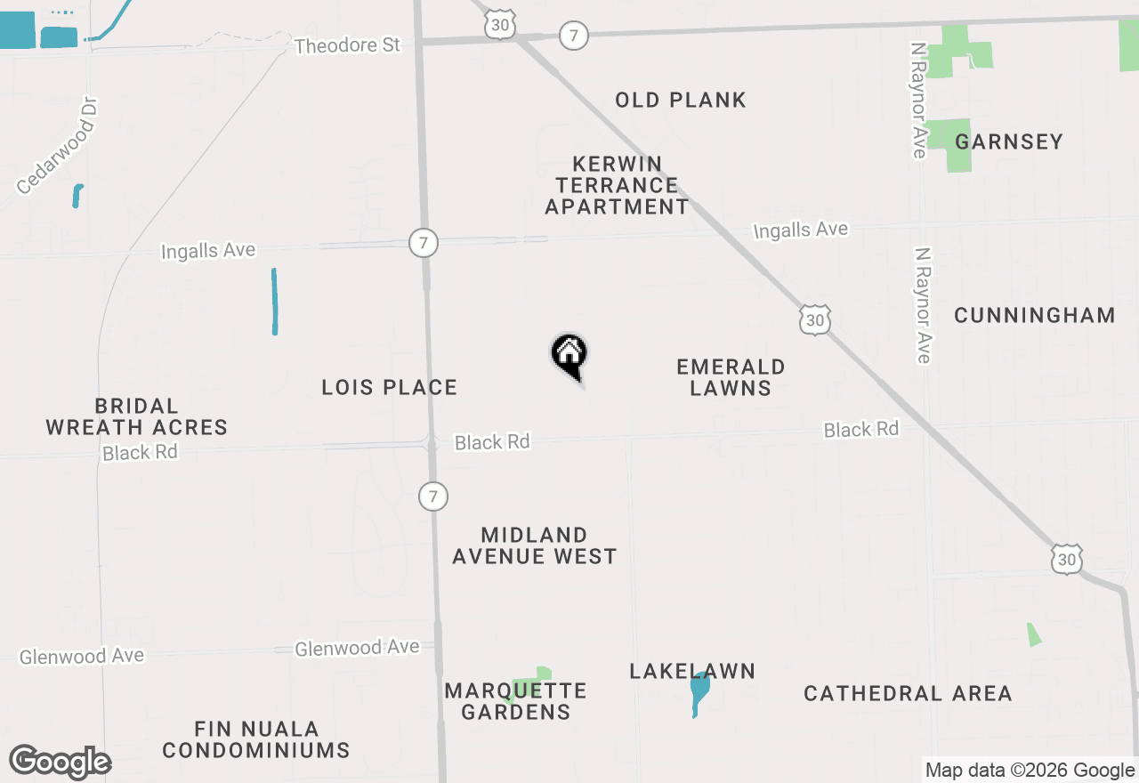 Map of 1507 Dellmar Avenue, Joliet, IL 60435