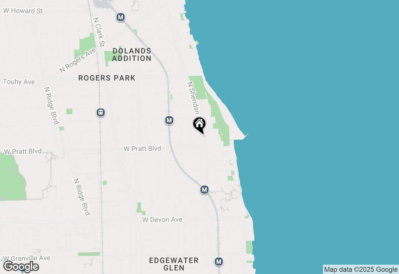 Map of 1209 W Farwell Avenue #G, Chicago, IL 60626