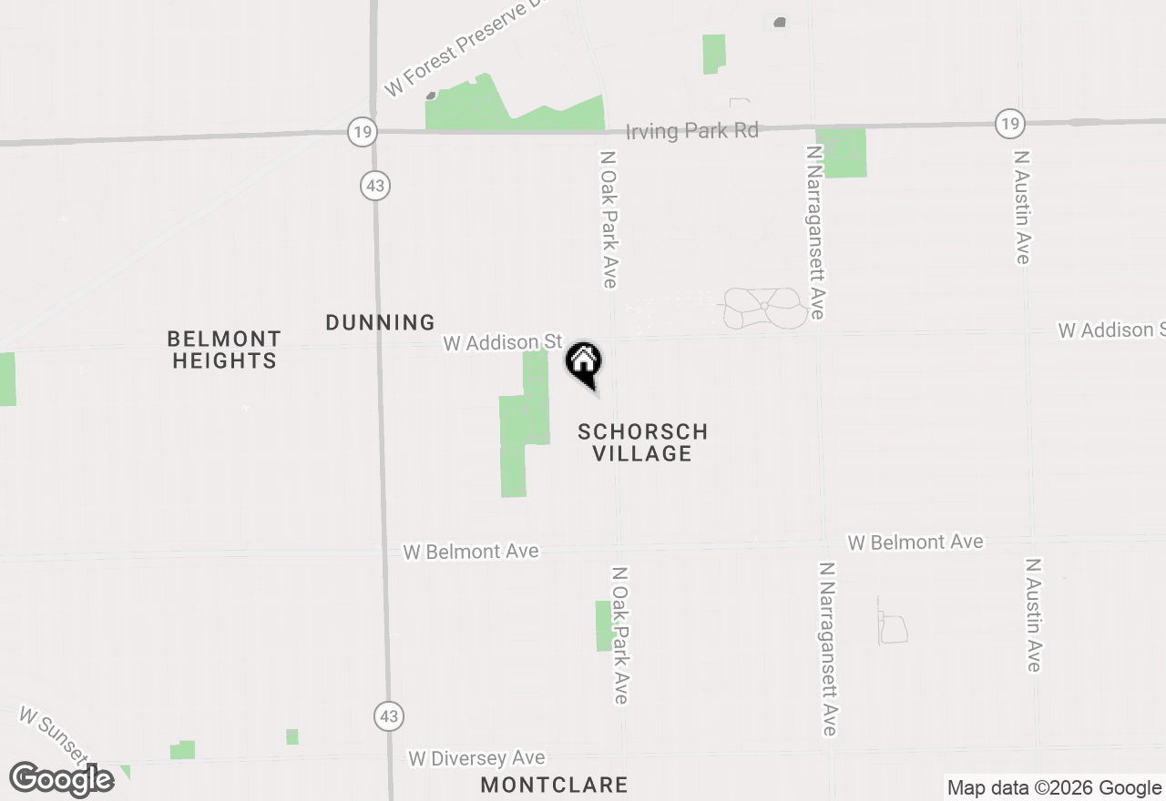 Map of 3452 N Newcastle Avenue, Chicago, IL 60634