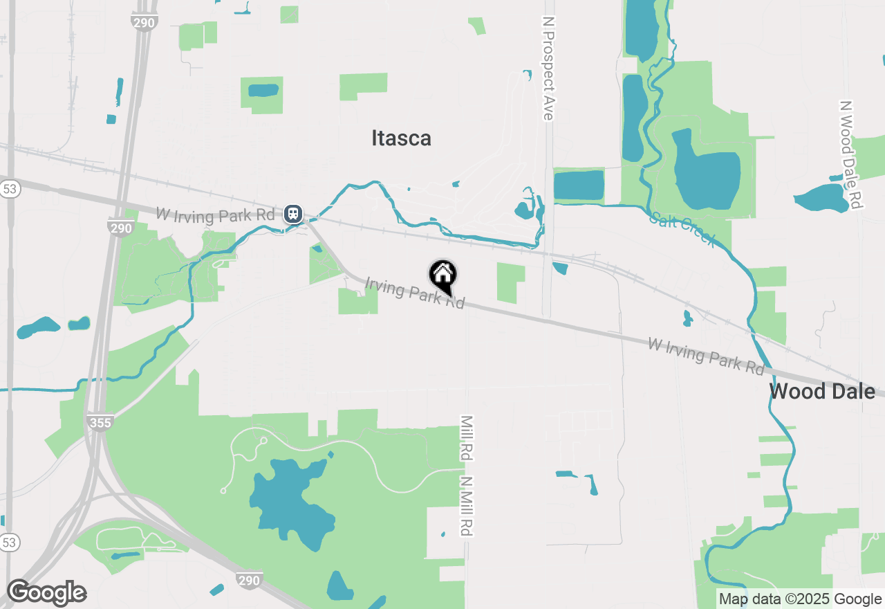 Map of 740 E Irving Park Road #1W, Roselle, IL 60172